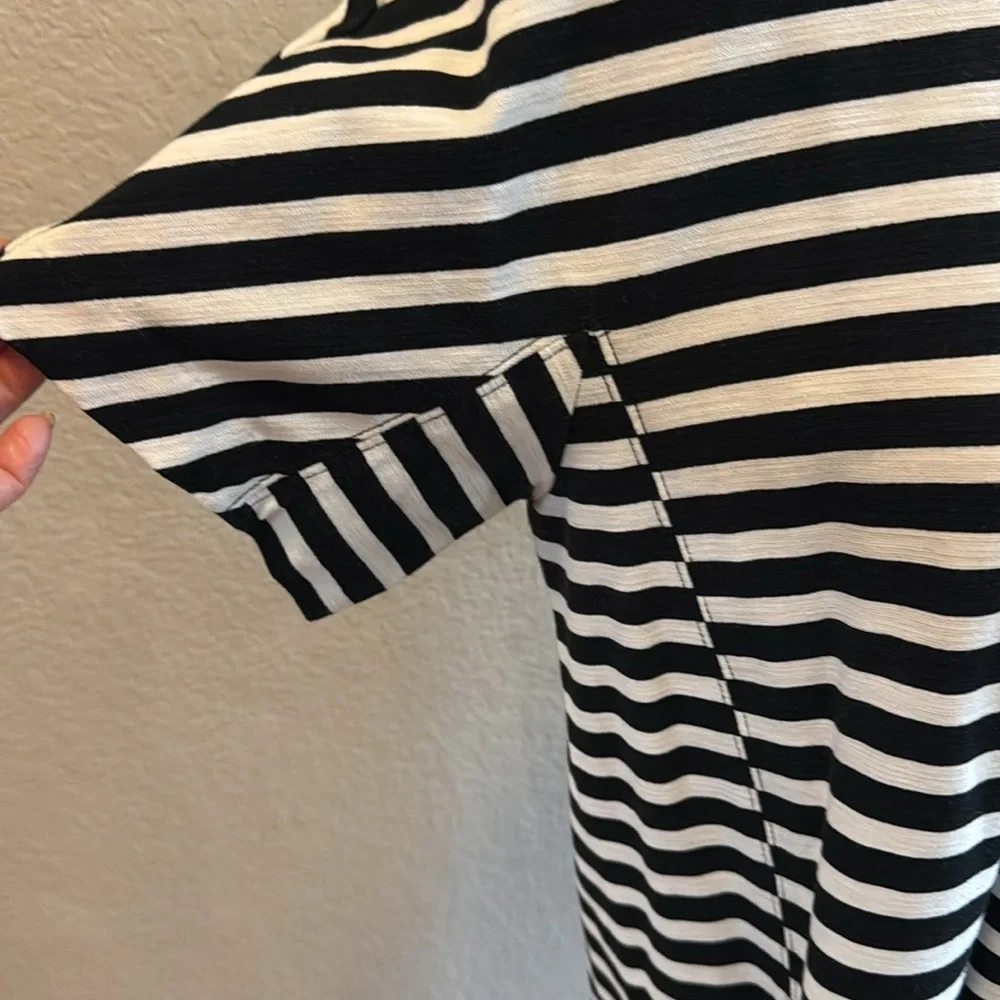J.Crew Black and White‎ Striped Dress size medium